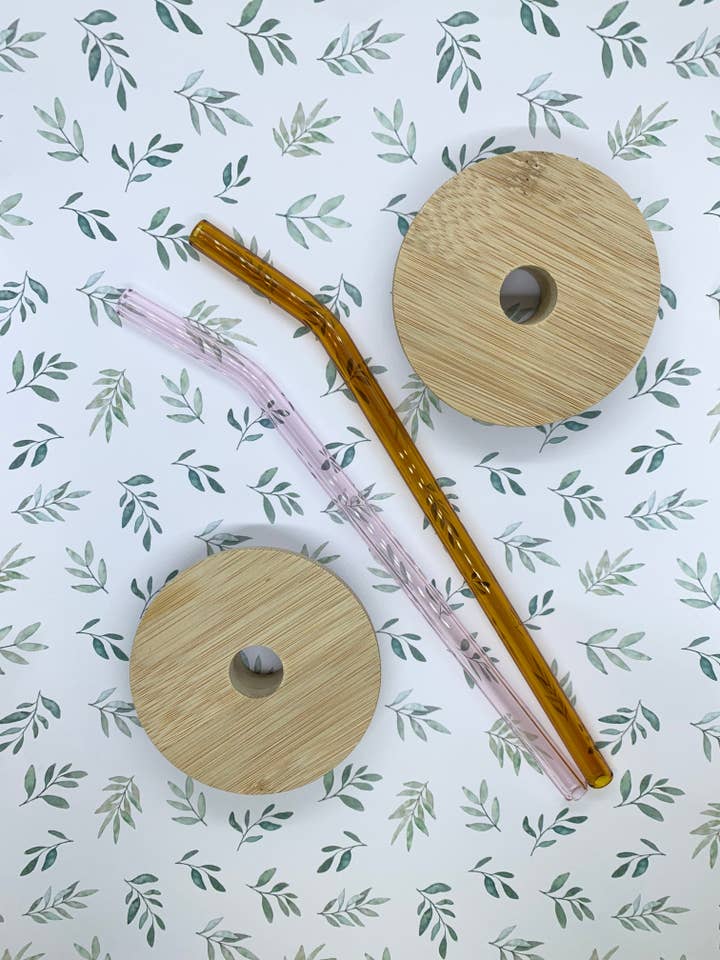 Pailles pliées en verre pour la vente par cwjgcrafts