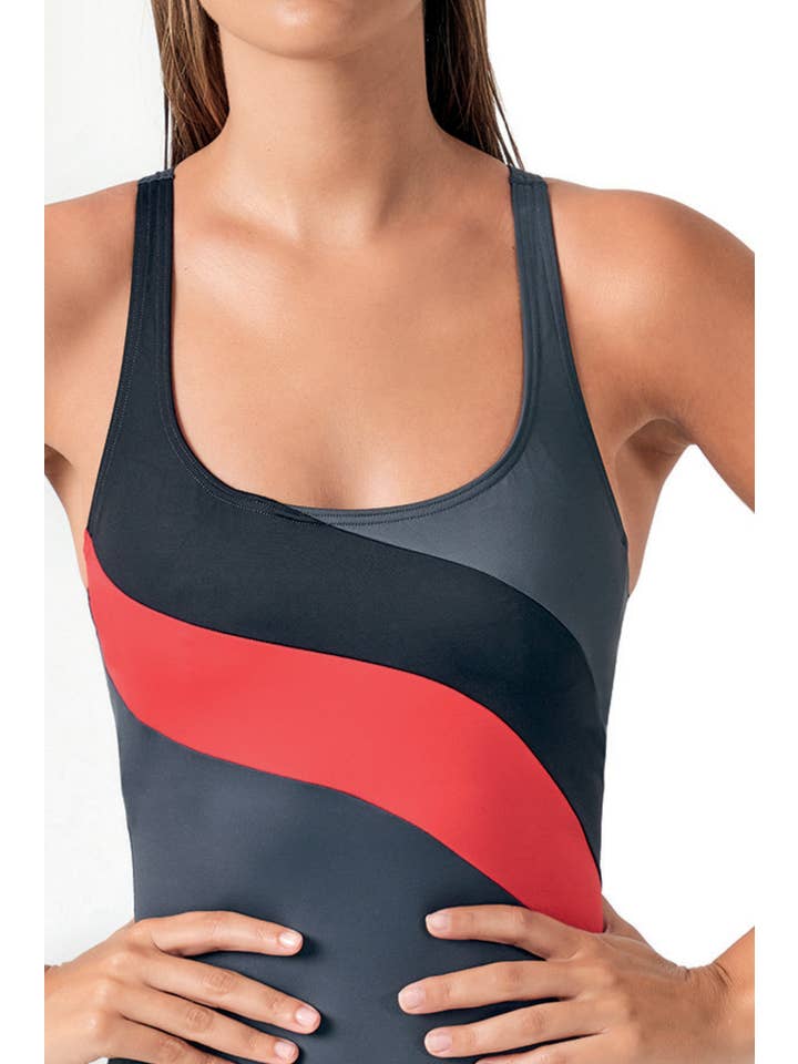 Basmar - Wholesale One Piece Swimsuit - Women's - SHAPE-EFFECT SPORTS SWIMSUIT