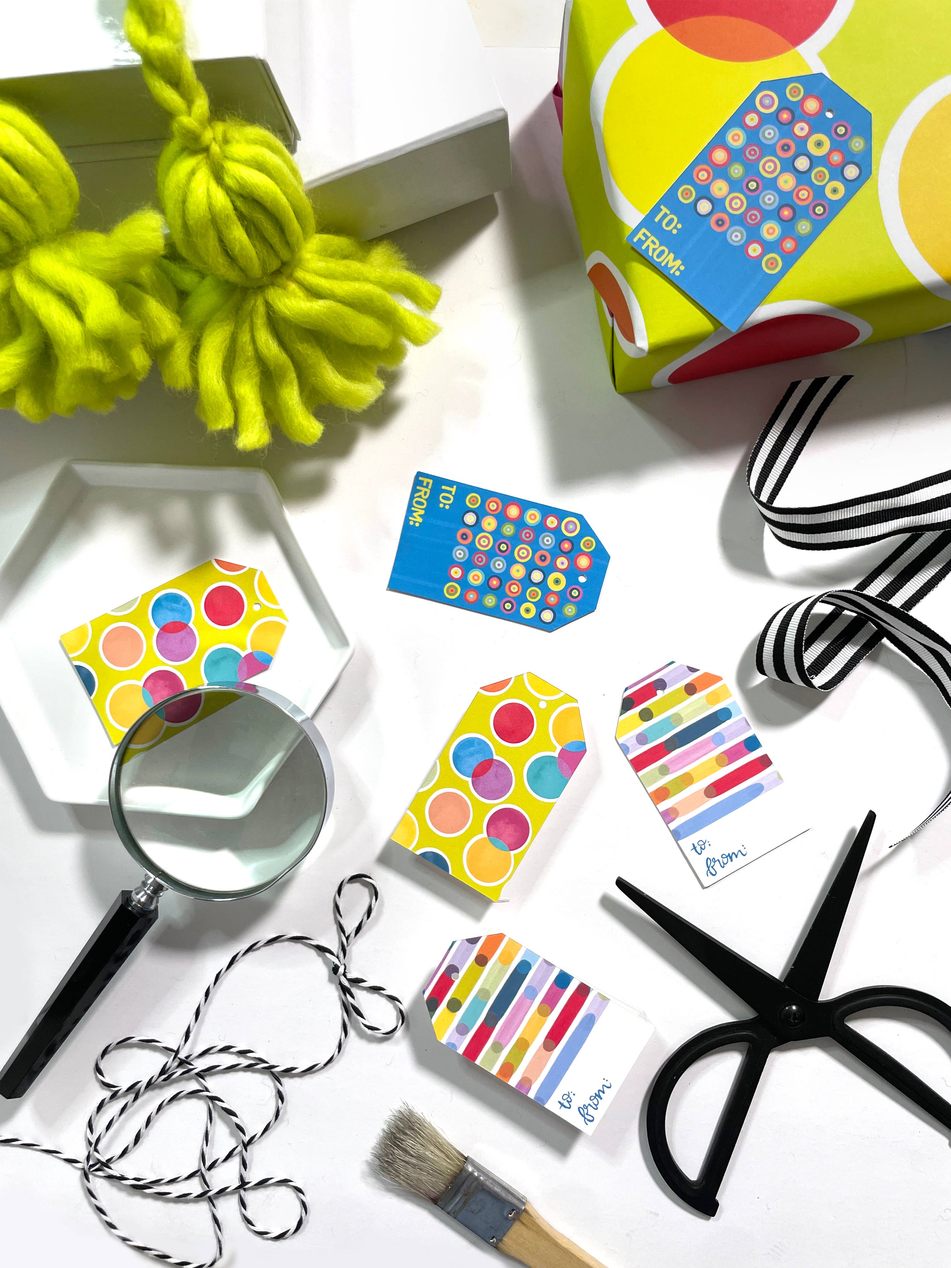 The Paper Curator - Wholesale Gift Tag - Confetti Gift Tag Set | Birthday Gift Tag | Gift Label3