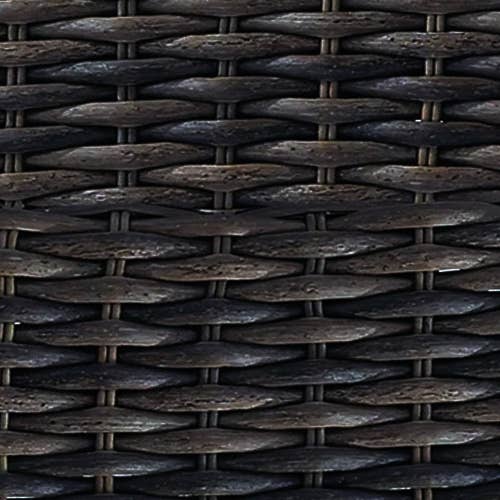 Abble - Vente Salon de terrasse - Ensemble de conversation d'extérieur en osier 3 pièces4