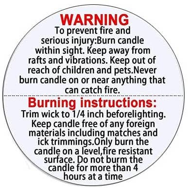 Heavenly Scents - Wholesale Gift Tag Label - Warning Labels for Candles
