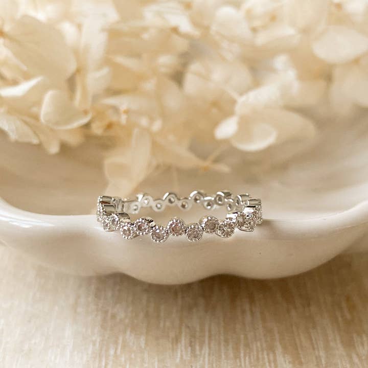 Agaveh girl - Vente Bague avec plusieurs pierres - Bague vintage en forme de pétoncles