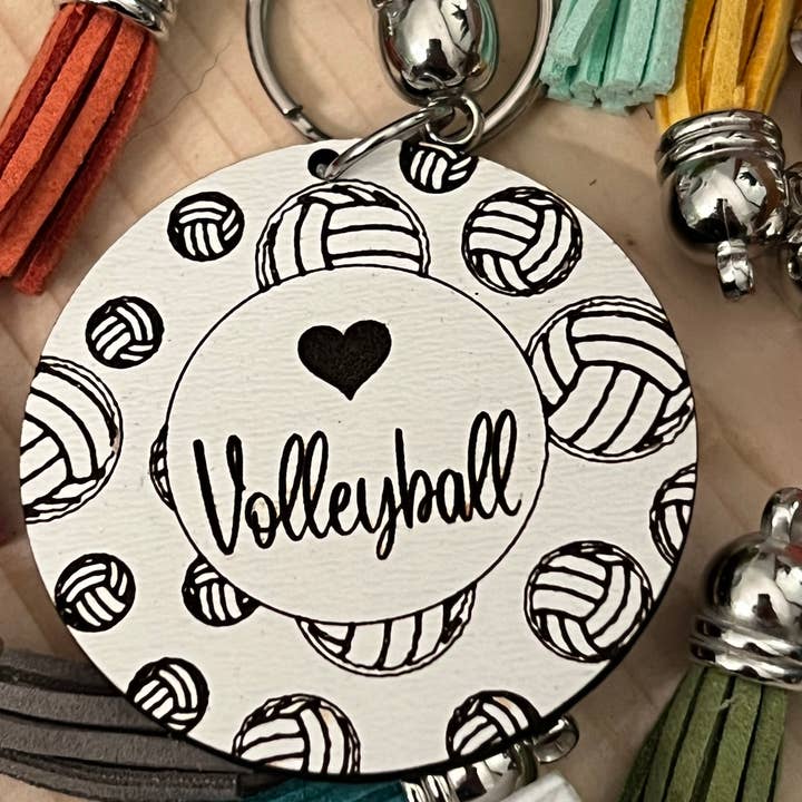 Suchfungoods - Wholesale Keychain - Women's - heart volleyball keychain1