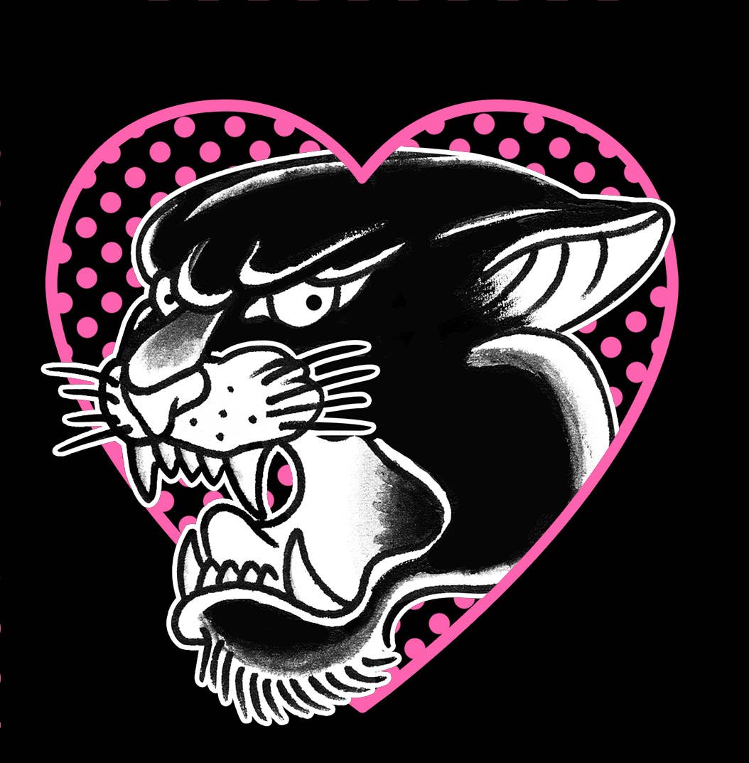 Black Pink Panther - Women's Zip Graphic Hoodie for wholesale on Faire4