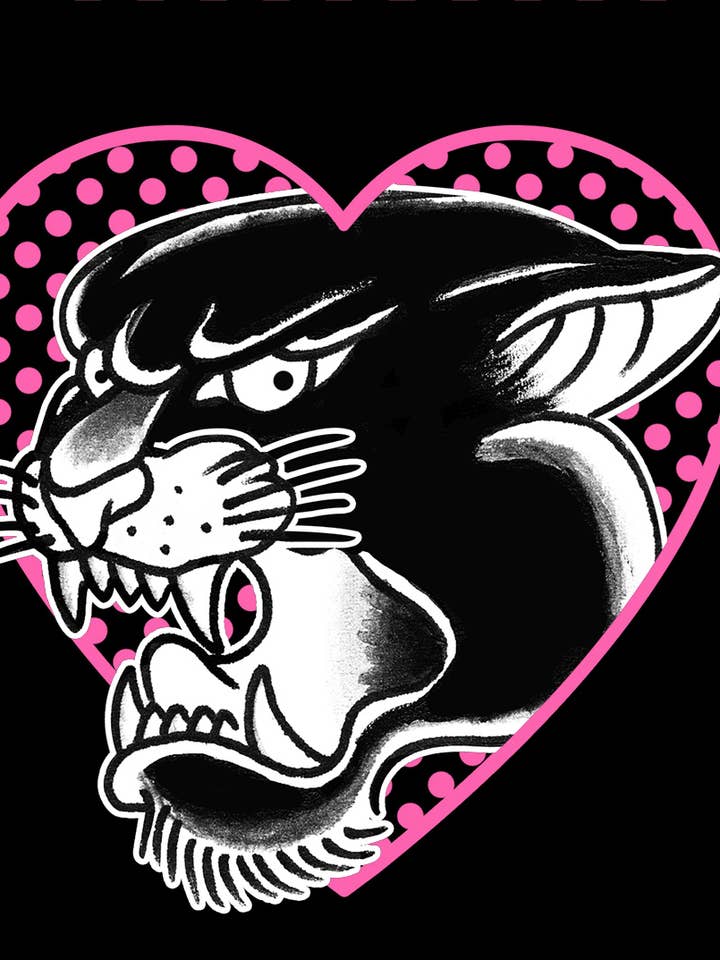 Black Pink Panther - Women's Zip Graphic Hoodie for wholesale on Faire4