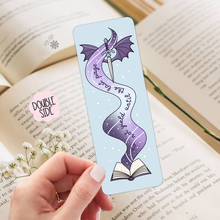 Do Not Yield Until The Last Page Bookmark / Dragon Bookish for wholesale by Book Lover Merch Shop