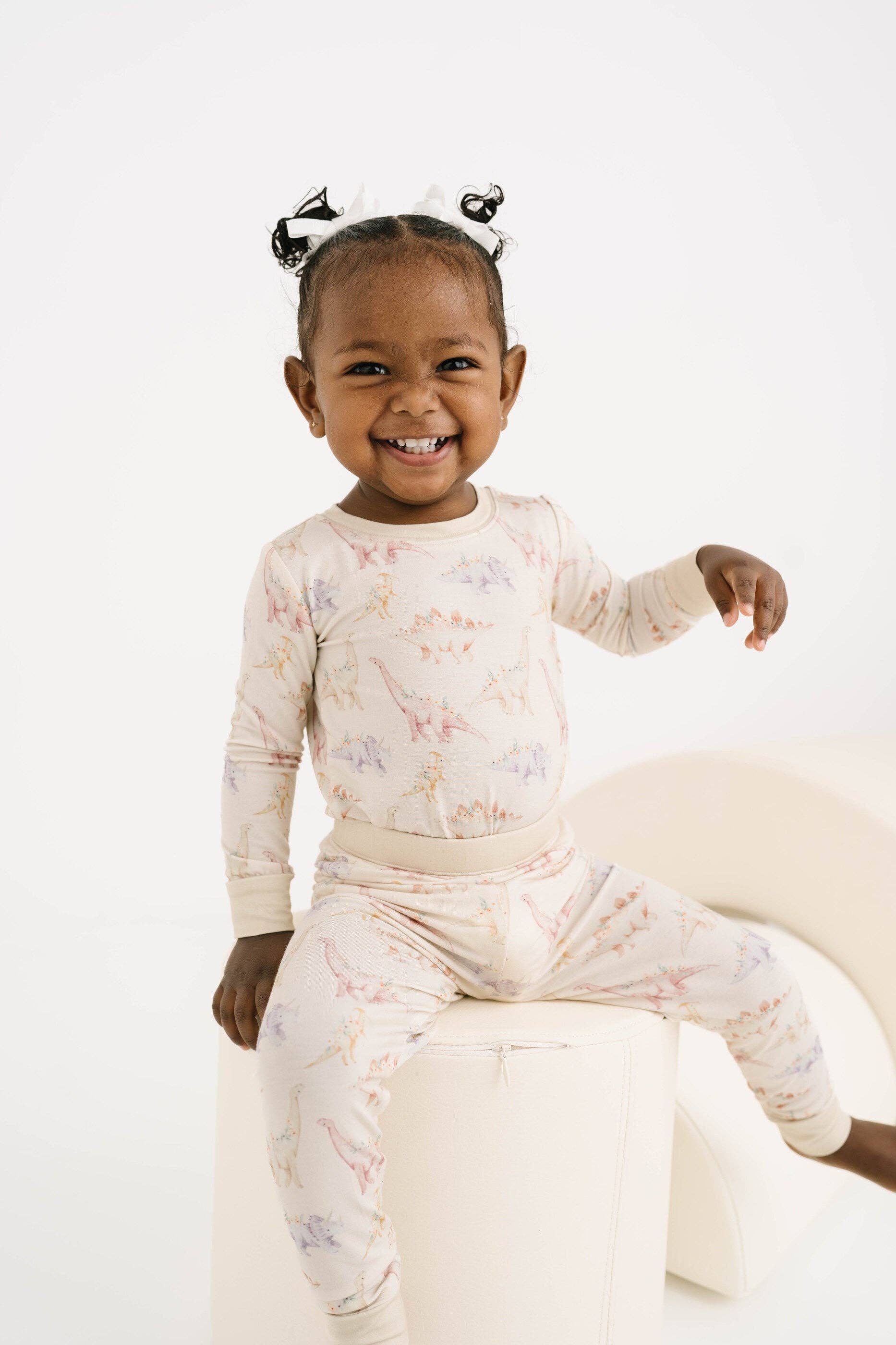 Little One Shop - Wholesale Top & Pant Set - Kids - Floral Dino Bamboo Set8