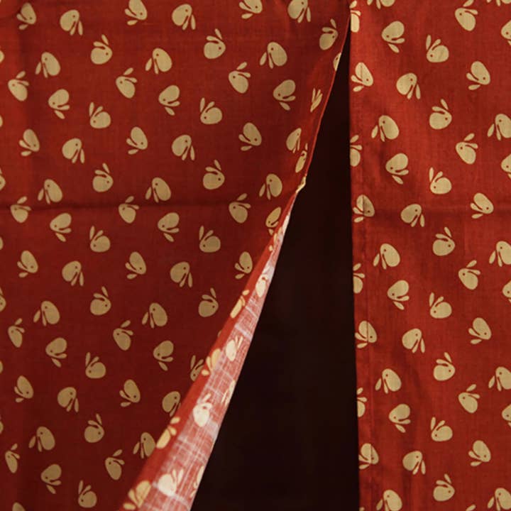 MinoCraft - Wholesale Curtain - Japanese cotton noren with semi-transparent two-panel design6