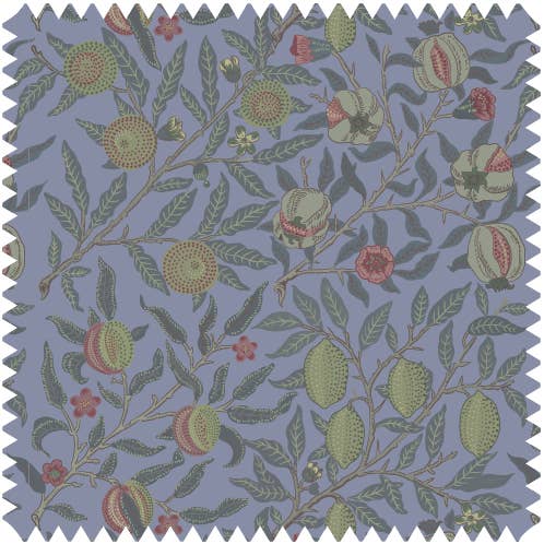 Really Nice Things - Wholesale Fabric - Printed Velvet Fabric 70's Four Fruits by meters