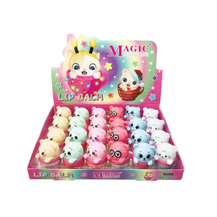 Atlas Fashion – Großhandel Lippenbalsam-Sets – LB1478 - Teddybär Lippenbalsam