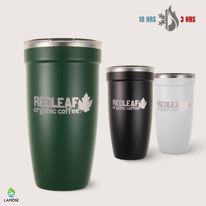 Custom Laser Engraved Business Logo Tumbler for Coffee Shop for wholesale by LAMOSE
