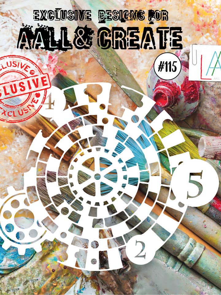 Spiral Rutig - 6"x6" Stencil #115 för wholesale av AALL AND CREATE