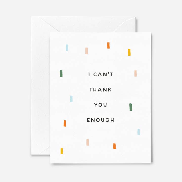 Carte I Can't Thank You Enough pour la vente par Solmade Studio