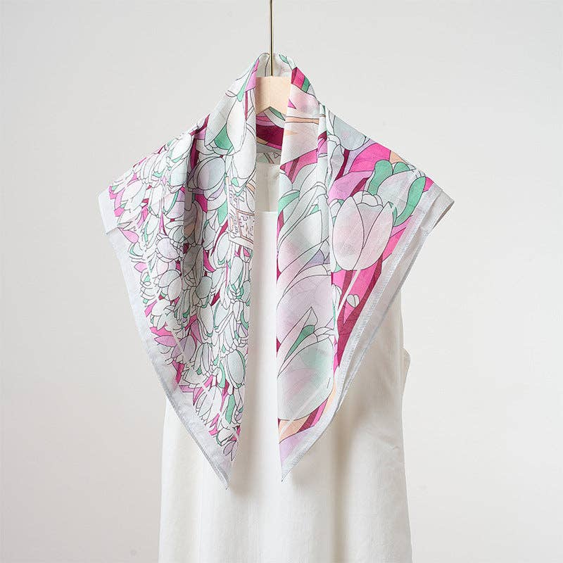 Marayn - Vendita all'ingrosso Sciarpa - Donna - Sciarpa in Misto Seta Leggera Primavera Estate Versatile26