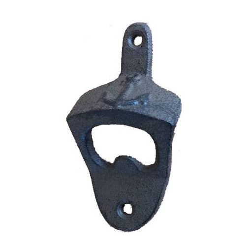 Cast Iron Wall Mounted Anchor Bottle Opener 3" for wholesale by Hampton Ironworks