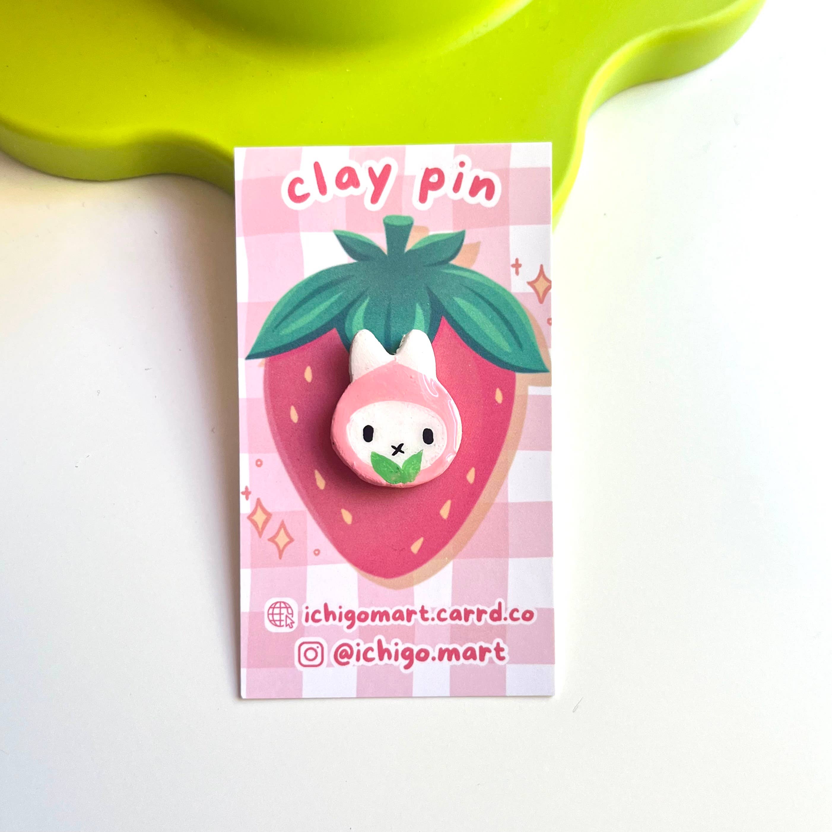Ichigo Mart - Wholesale Lapel Pin/Button - Miffy Fruit Handmade Clay Pins4