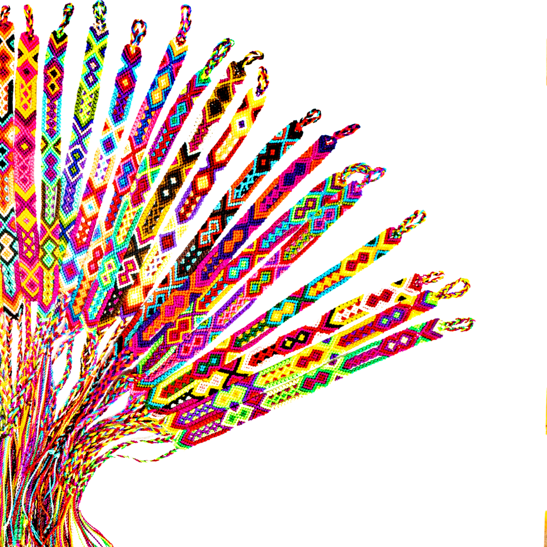 Lumily – wholesale Vävt/flätat armband – Vänskapsarmband i boho-stil med vävt mönster (4 storlekar) – Mexico2