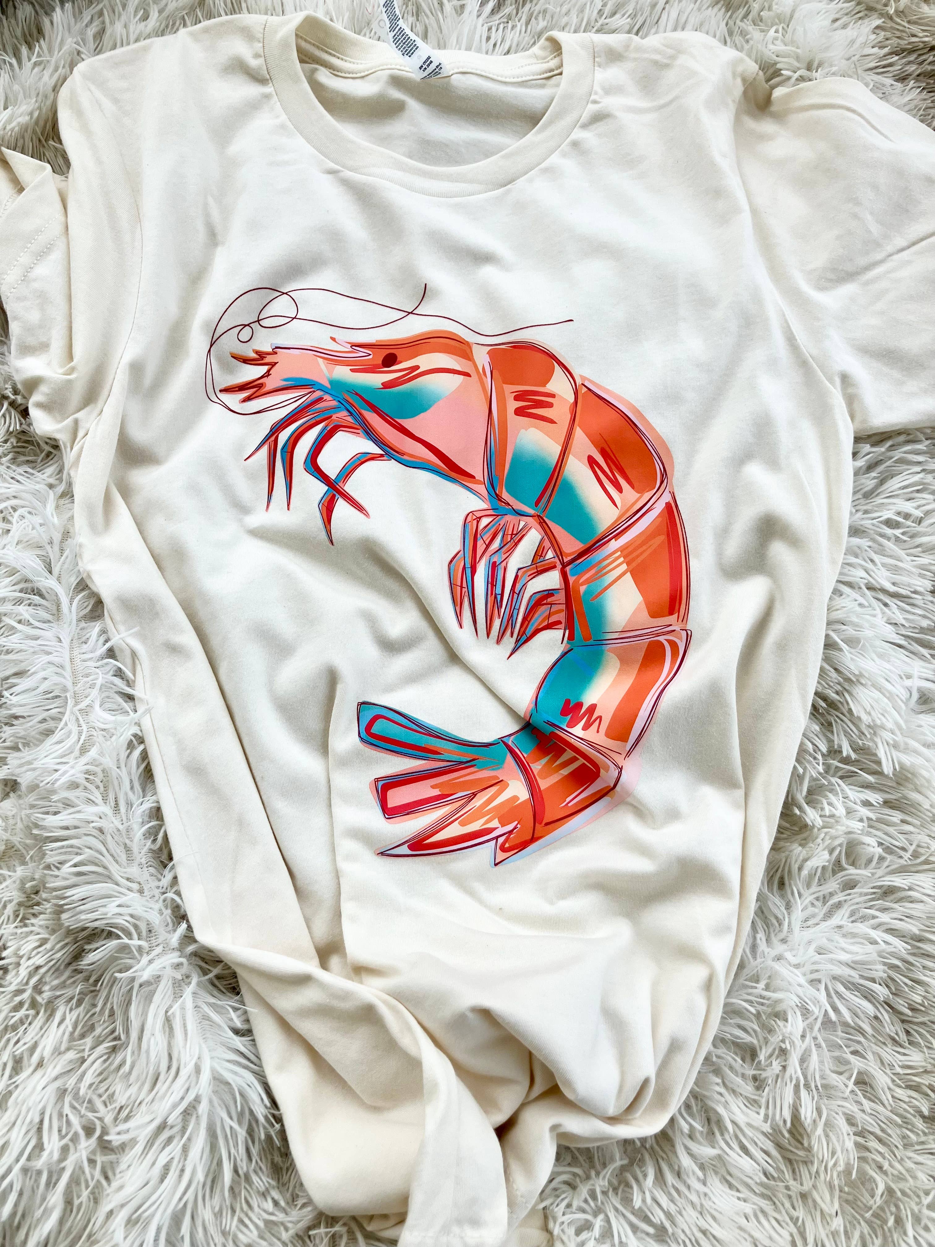 on the Bayou - Wholesale Screen Printed T-Shirt - Women's - shrimp coastal gulf t-shirt8