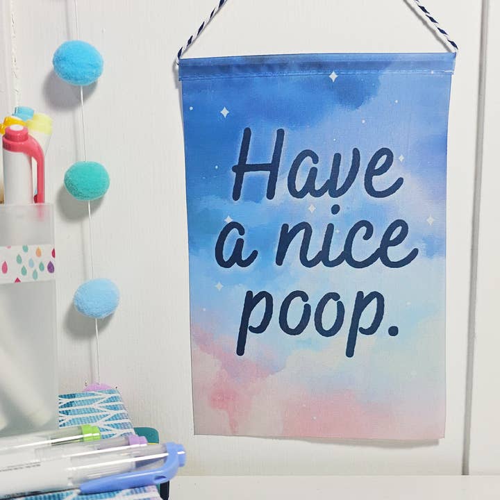 Have A Nice Poop Mini Banner for wholesale by FunUsual Suspects