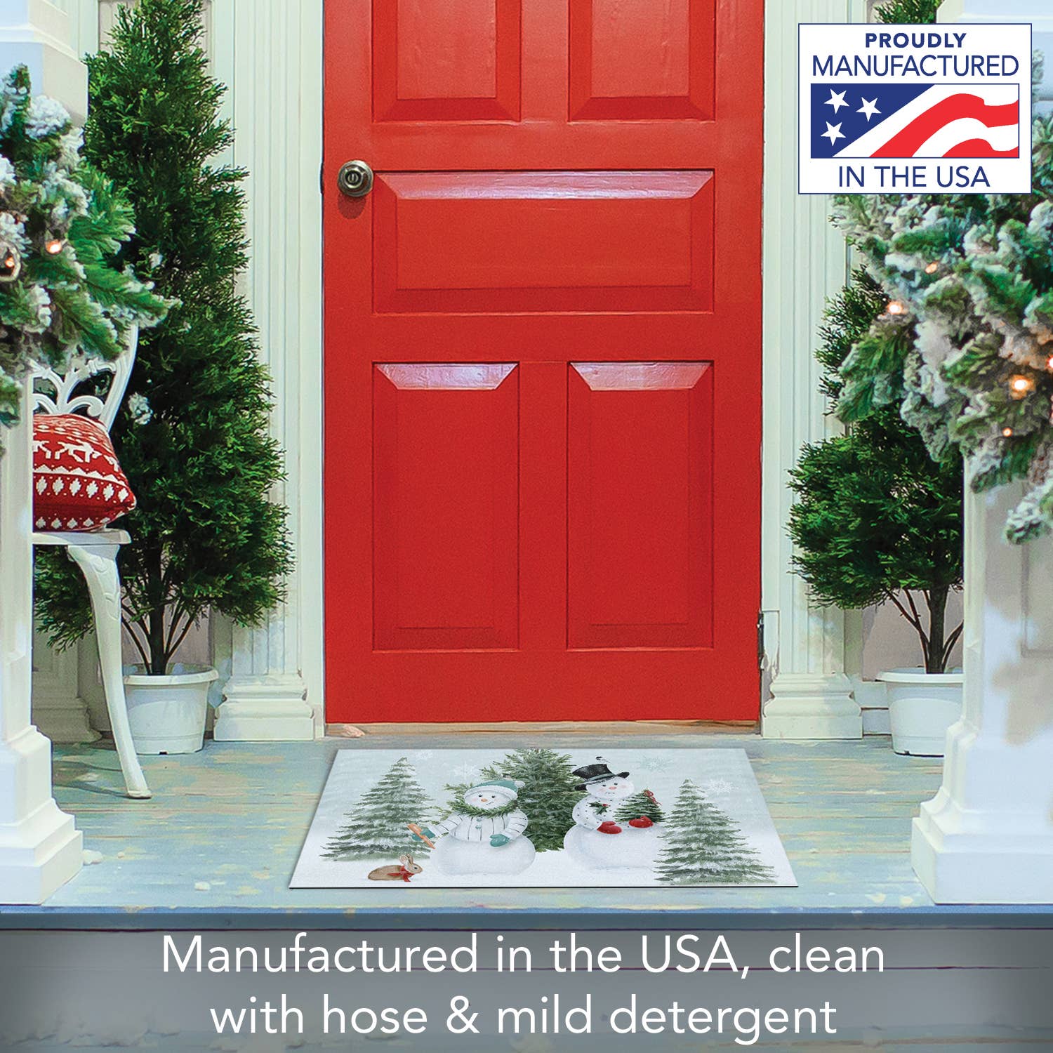 CounterArt/Highland Home/Thirstystone - Wholesale Door Mat - "Snow & Co" Indoor/Outdoor Entryway Floor Mat1