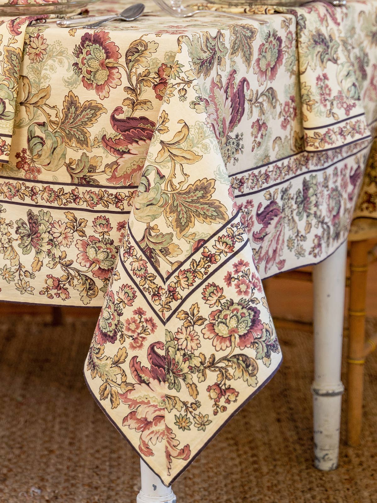 April Cornell - Venta al por mayor Manteles - Mantel Sonnet - Antiguo3
