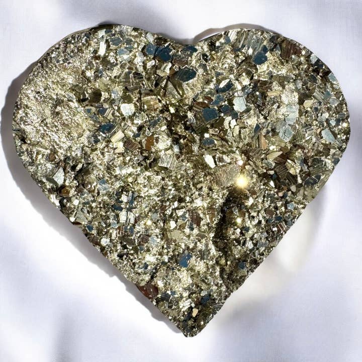 Pyrite Hearts for wholesale by Spiritual and Aligned
