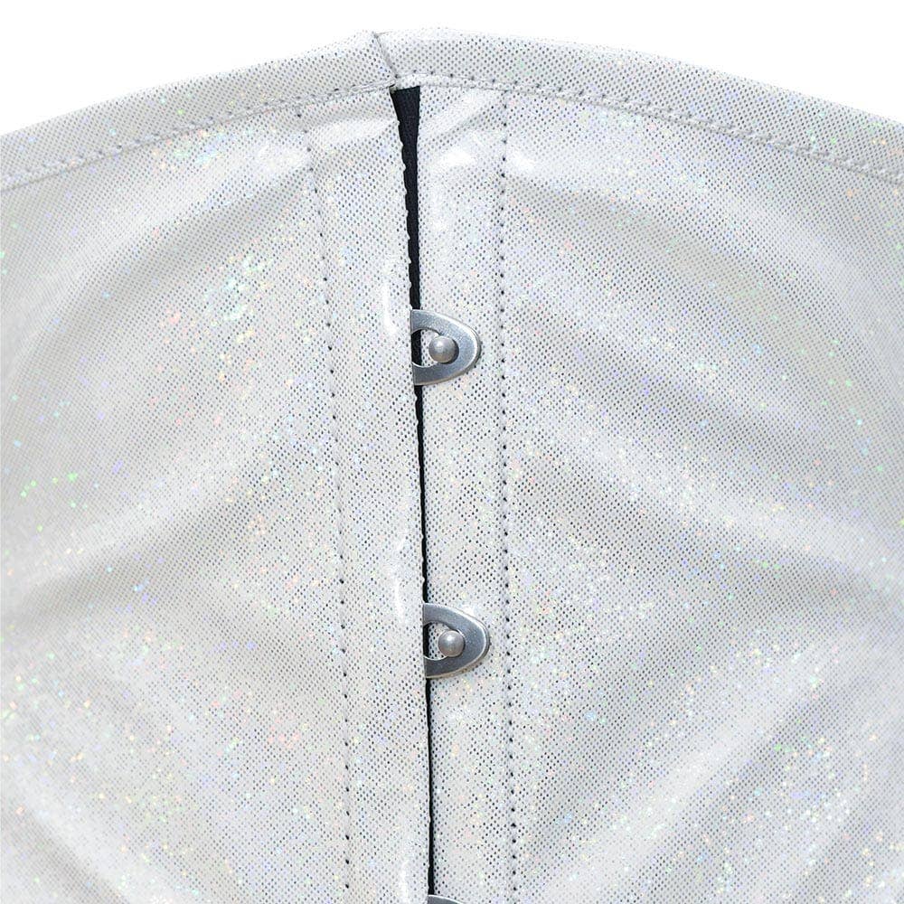 Hvid Kvinder Skinnende Hvid Talje Cincher - Kort Torso Taljetræner for engroshandel på Faire1