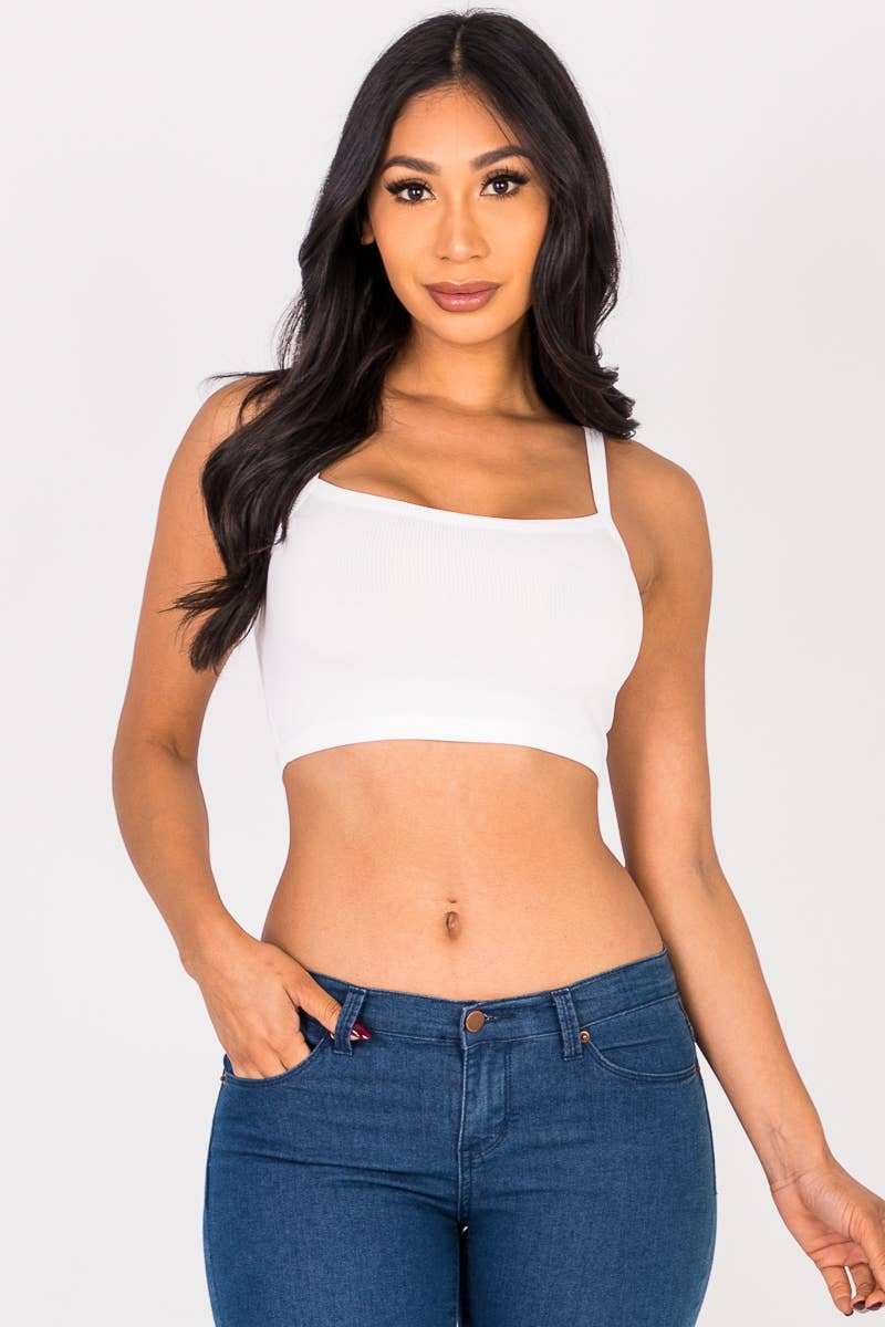 CAPELLA APPAREL - Wholesale Camisole - Women's - Ribbed Knit Cami Crop Top8