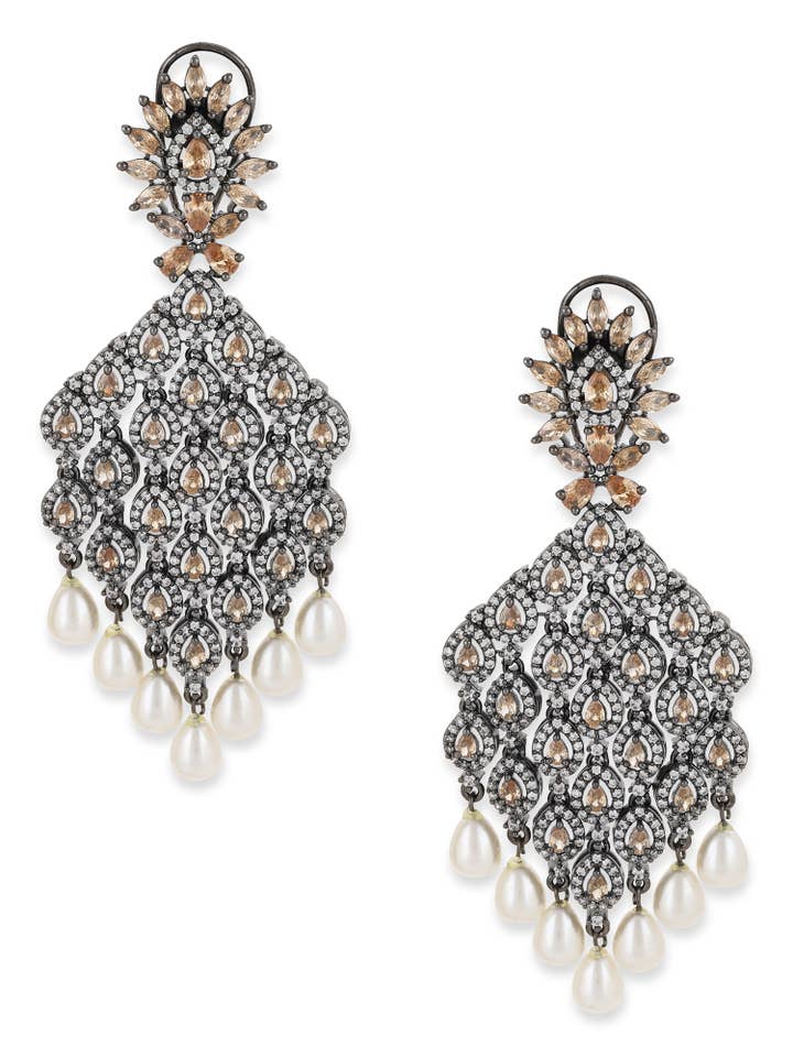 Brincos Champaign Pérola por atacado de Ritu Singh