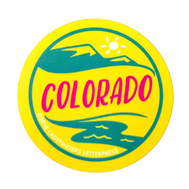 Ladyfingers Letterpress - Wholesale Sticker - Colorado Emblem Sticker0