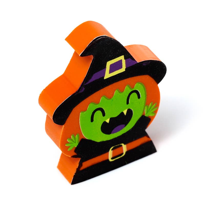 Puckator Ltd – wholesale Eraser – Child – Witch, Vampire & Pumpkin 3 Piece Eraser Set3