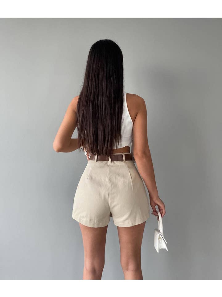 Sweetkama - Wholesale Skort - Women's - Solid Color High Waist Ladies Short KQ70264