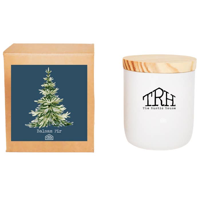 Julelys | Brugerdefineret gaveæske | Balsamgran | 8 oz. for engroshandel hos The Rustic House