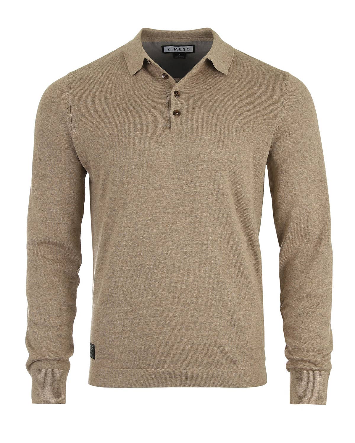 ZIMEGO - Wholesale Polo - Men's - ZGSWT201P - ZIMEGO Men's Polo Sweater Casual Button Pullover4