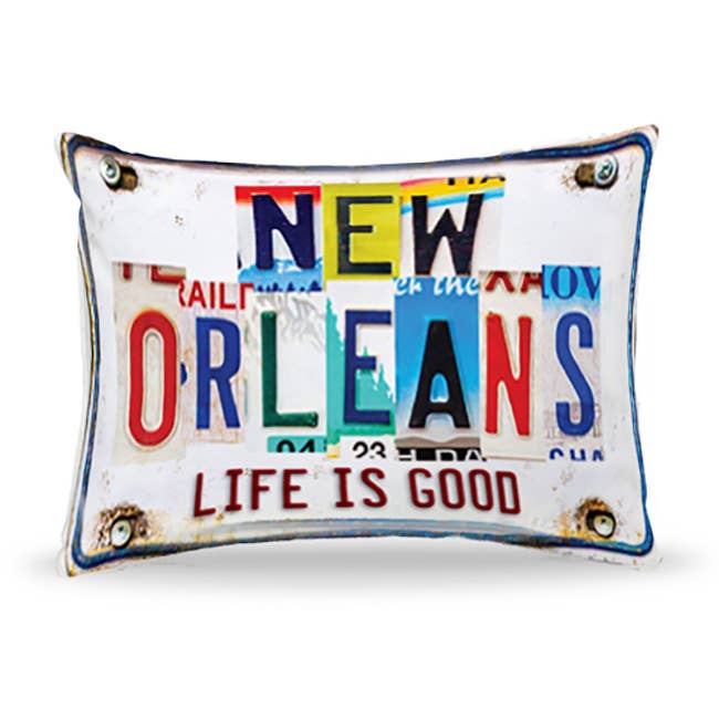 Cuscino - Targa (nome goccia) La vita è buona per la vendita all'ingrosso da parte di Mariasch Studios