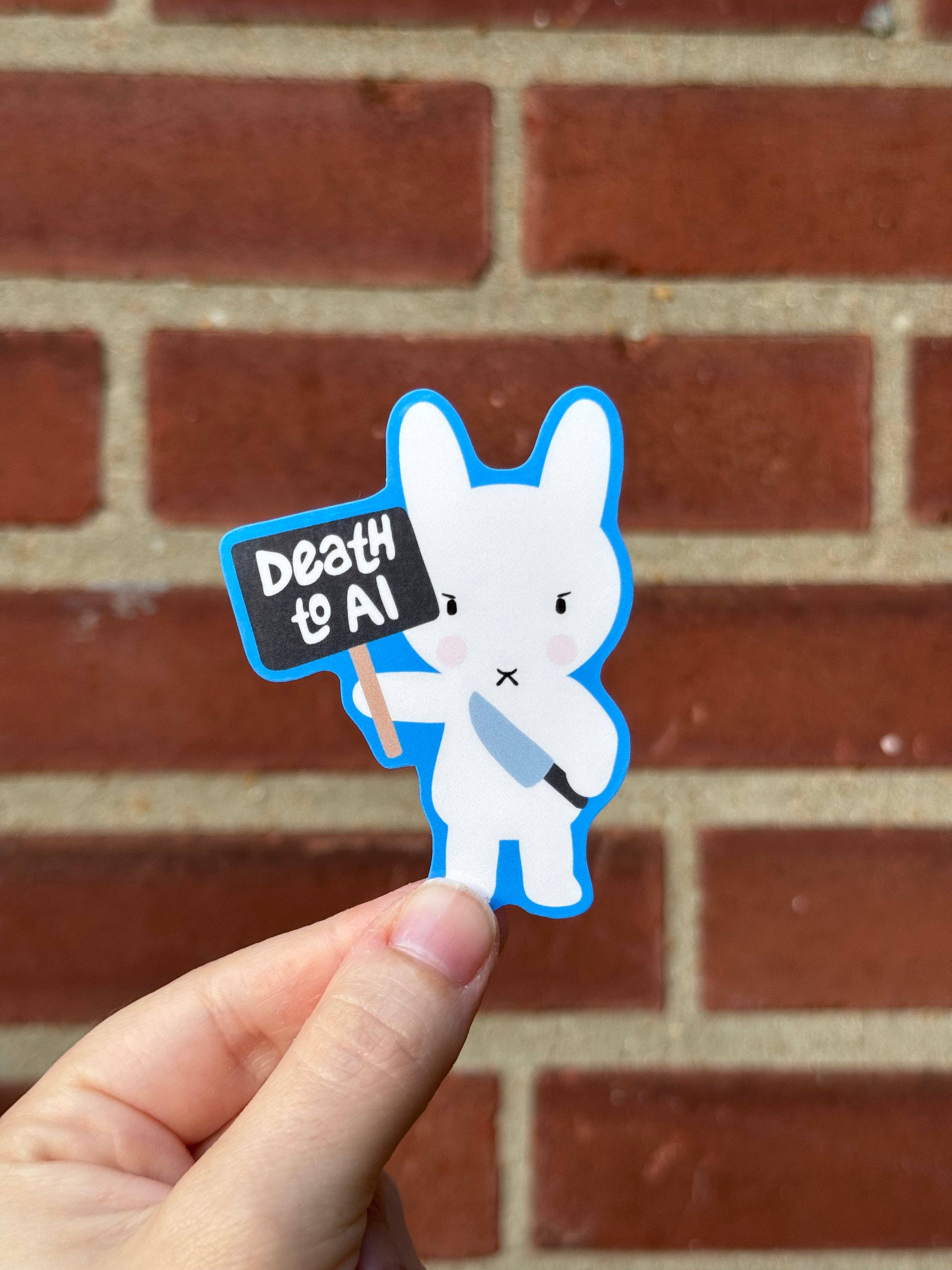 Clem & Co. - Wholesale Sticker - Death to AI Sticker2