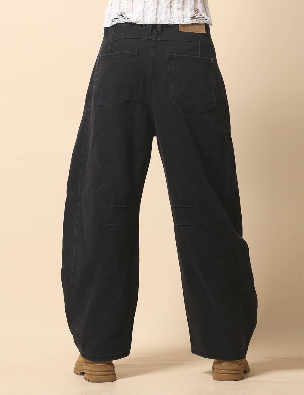 Sweetkama – Engroshandel Jeans - Dame – Damejeans med høj talje og vide ben i tøndeform, Barrel Denim SKP52247