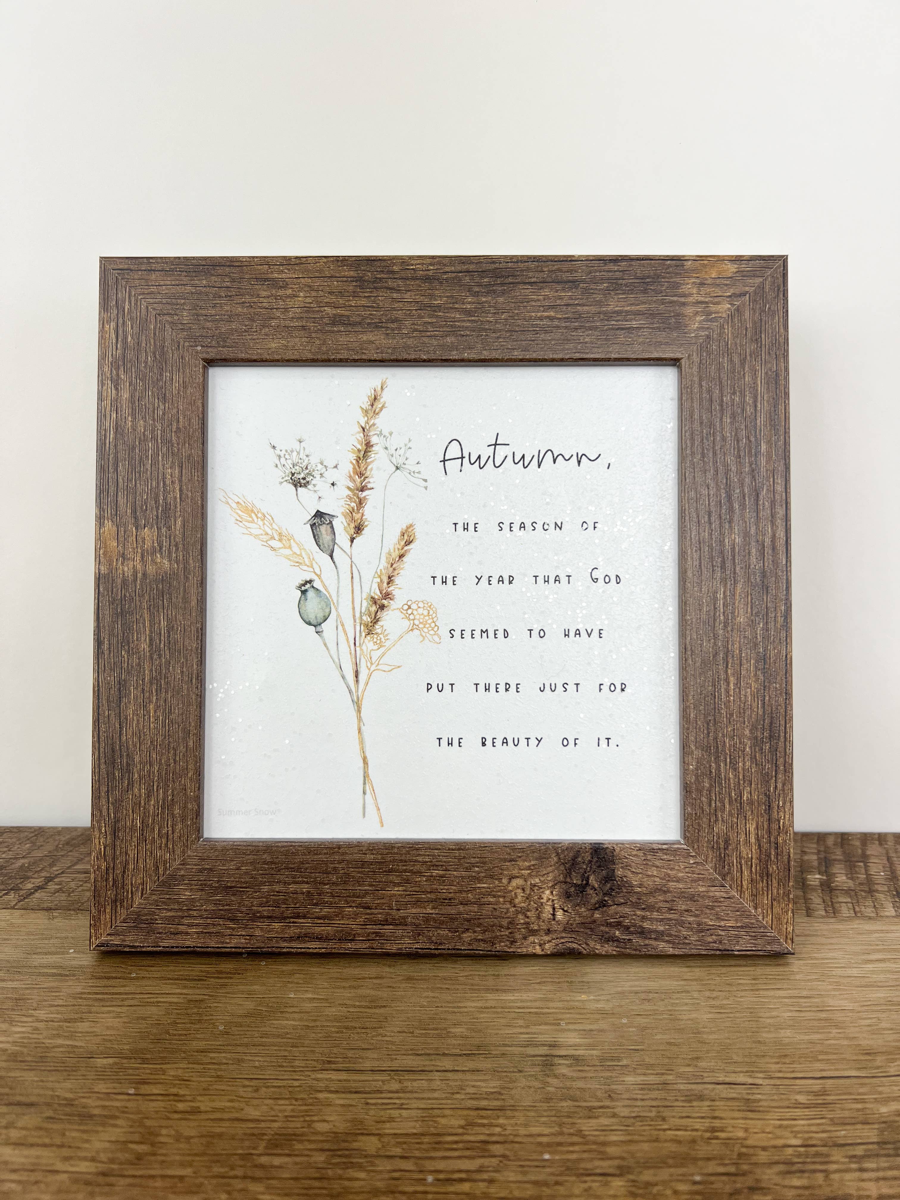 Summer Snow Art - Wholesale Sign - Autumn The Season of The Year Beauty Decor Art0