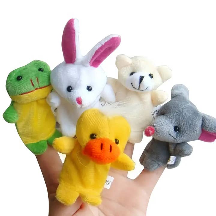 Magnifique Hearts - Wholesale Finger puppet – Child & baby - Set of Cute Animal Finger Puppets, Toys, Birthday Favors4