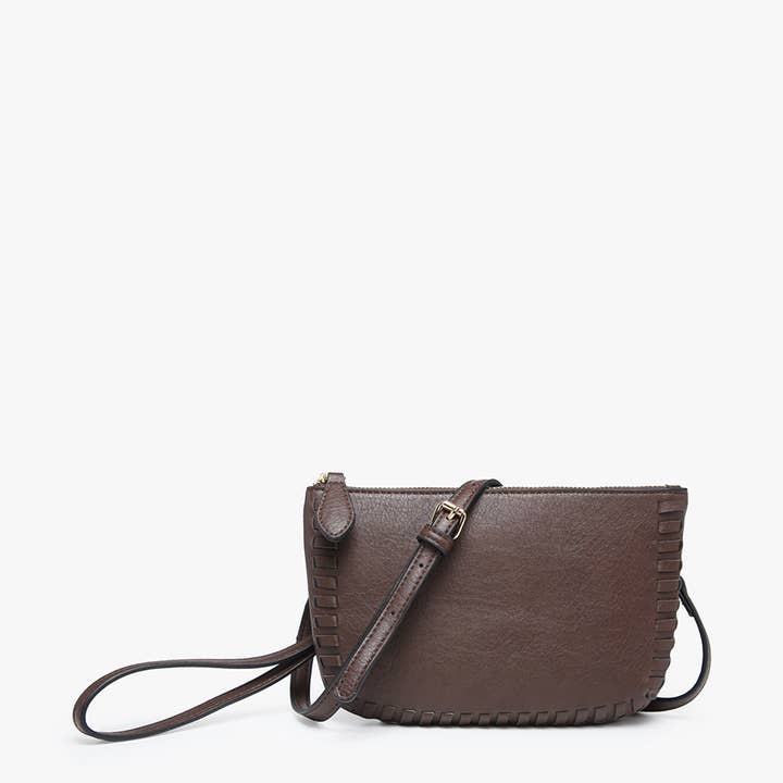 Jen & Co. - Wholesale Crossbody Bag - Women's - M2397 Bonnie Dual Compartment Whipstitch Crossbody