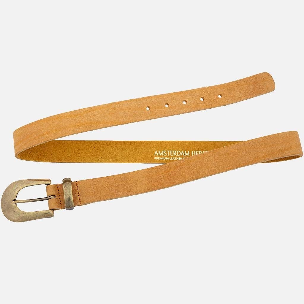 Amsterdam Heritage Leather Belts, Bags, Jackets & Apparel - Vente Ceinture – femme - FABRIQUÉ SUR COMMANDE Annie | Ceinture fine en cuir avec boucle dorée pour femme22