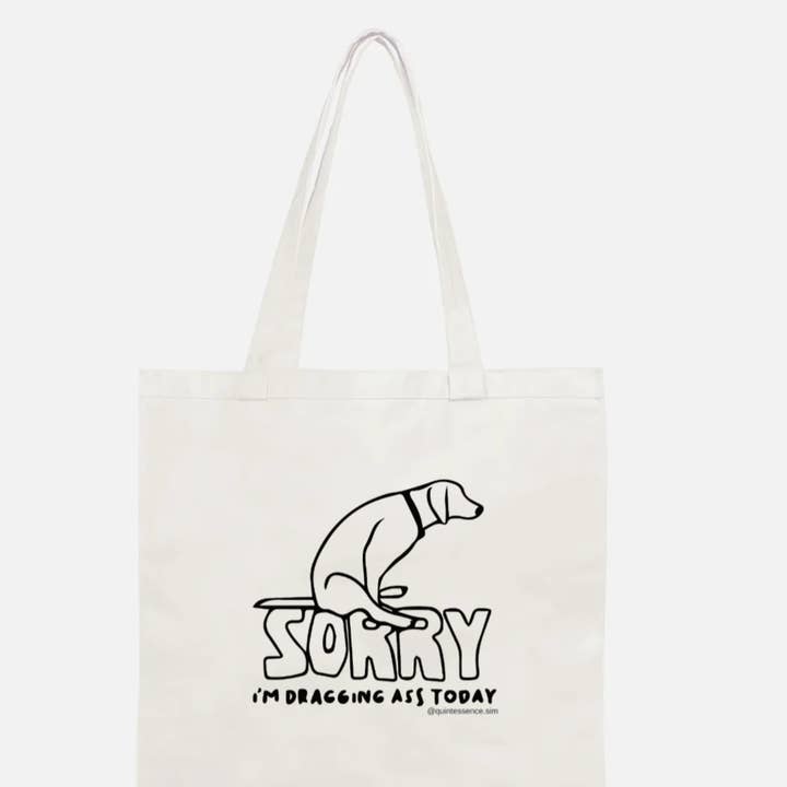 Dragging Ass Tote Bag for wholesale by Quintessence
