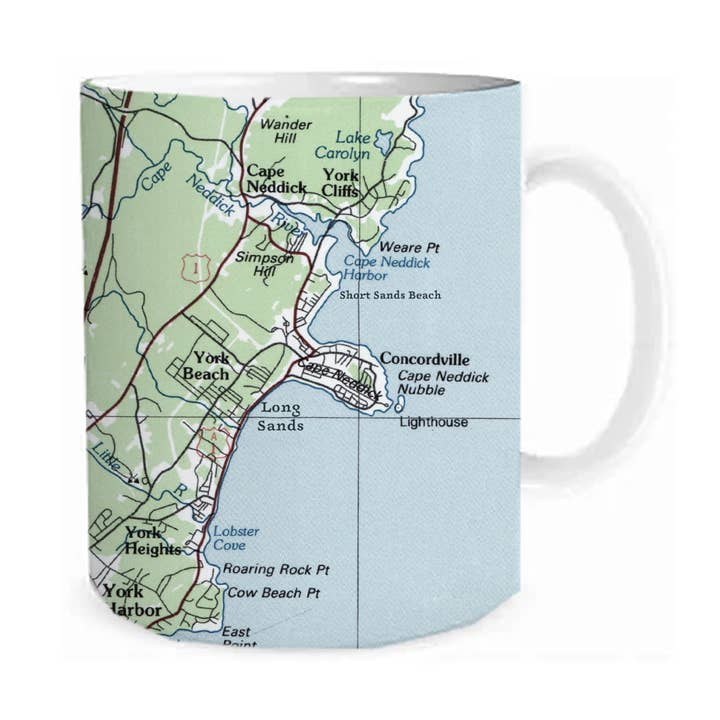 Mug, Ceramic aka Map Mug for wholesale by Maritime Tribes LLC