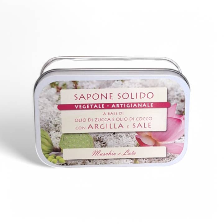 pirotta srl - Wholesale Bar Soap - I52 | Soap with Salt and Clay 85G Lotus and White Musk