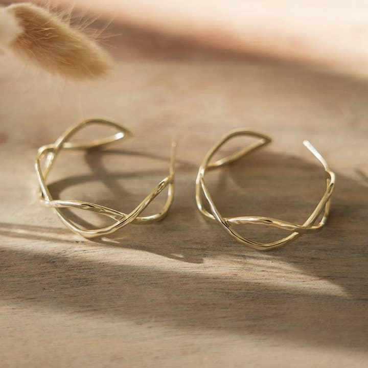 interlace hoops for wholesale by Wild Abandon Jewelry