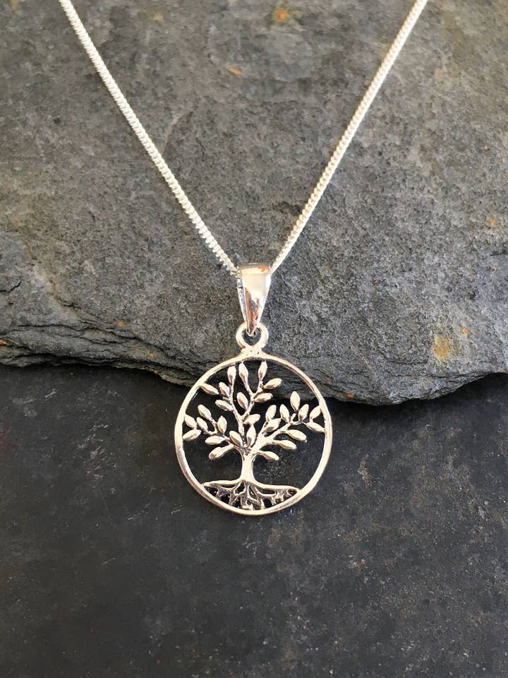 SP176BC - TREE OF LIFE PENDANT DIA 14MM for wholesale by Bluelily925silver