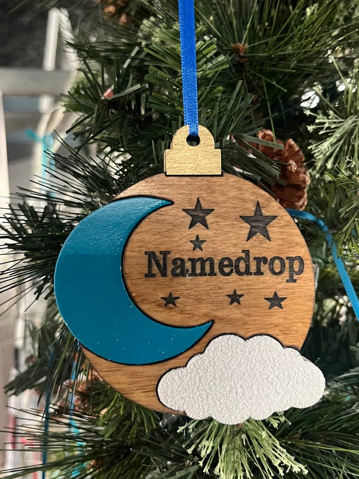 Custom Moon And Stars Ornament for wholesale by Room To Improve