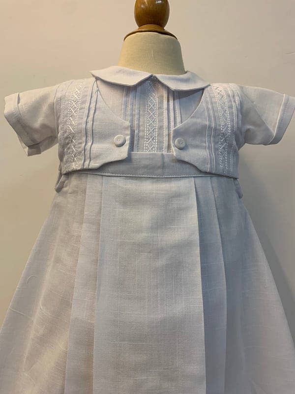 Will'beth - Wholesale Dress Set - Baby - 07396 Elegant Boys 2 In 1 Christening Gown