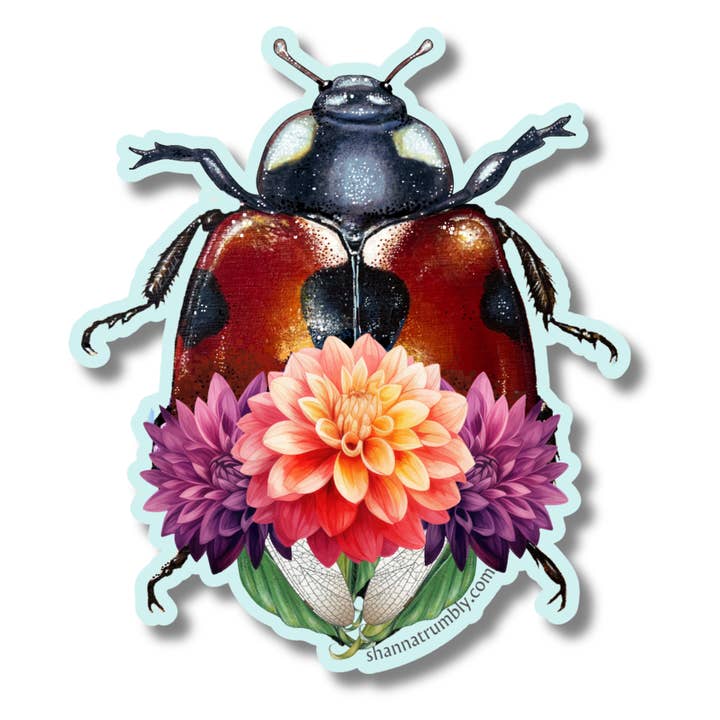 Ladybug Sticker for wholesale by Shanna Trumbly