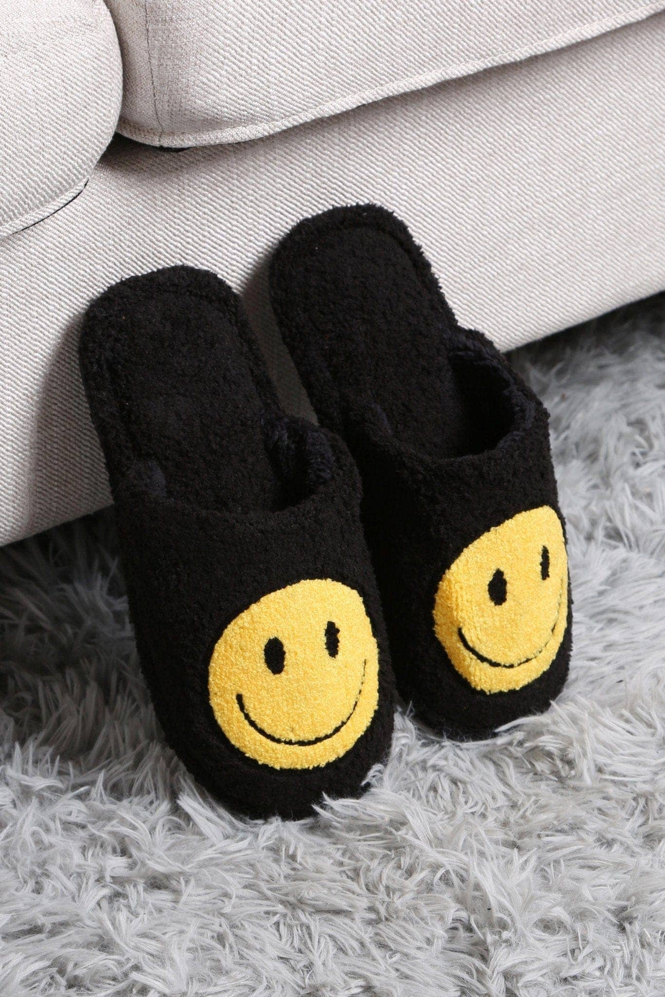 MiMi Wholesale - Wholesale Slippers - Women's - JCL2125 Super Lux Smiley Face Slippers7